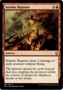 Seismic Rupture - Dragons of Tarkir #156 - Near Mint - Normal
