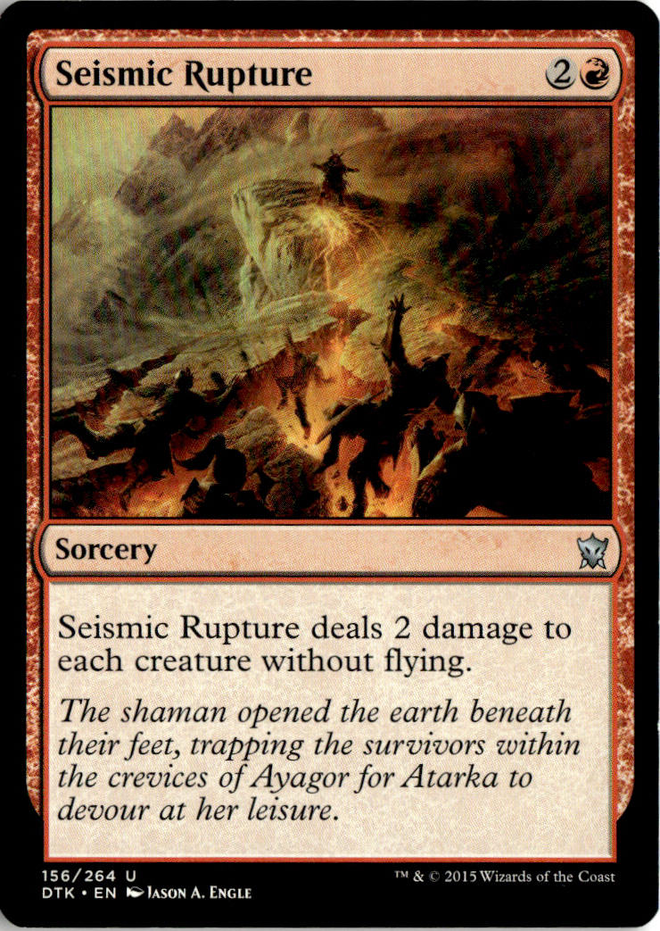 Seismic Rupture - Dragons of Tarkir #156 - Near Mint - Normal