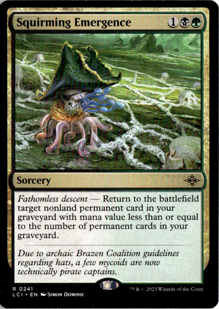 Squirming Emergence - The Lost Caverns of Ixalan #241 - Near Mint - Normal