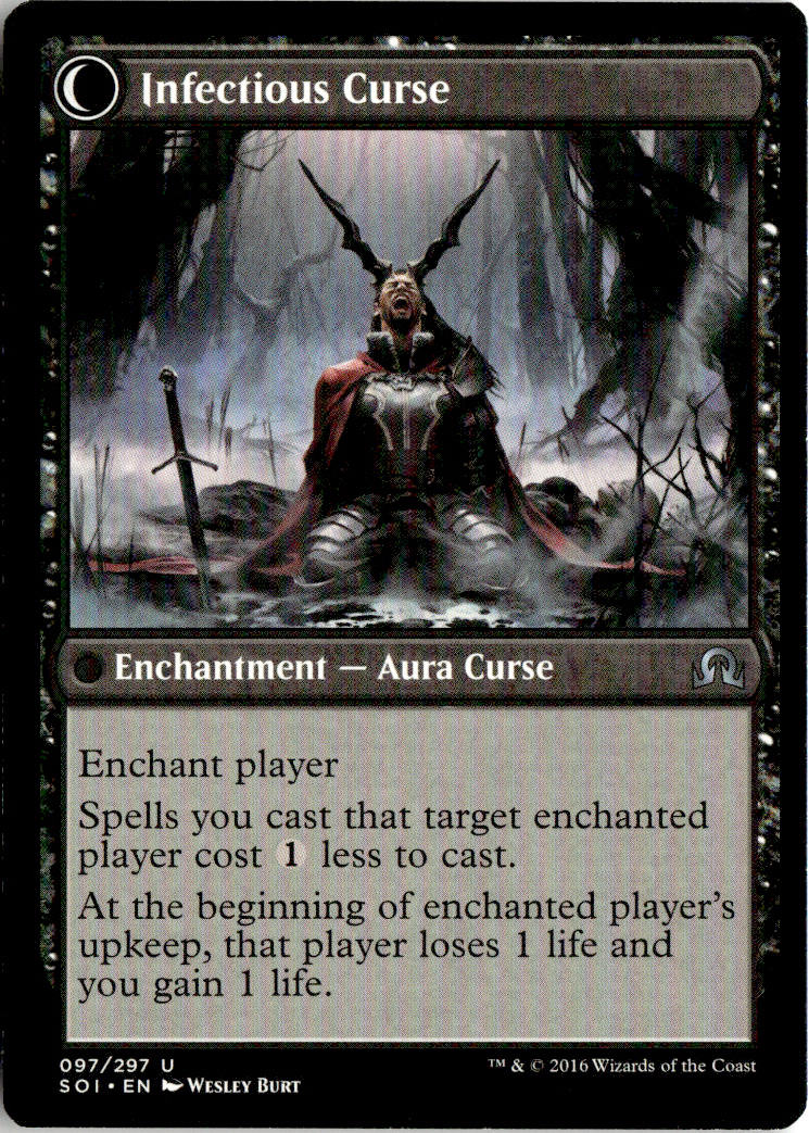 Accursed Witch // Infectious Curse - Shadows over Innistrad #97 - Near Mint - Normal