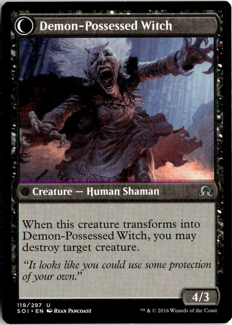 Kindly Stranger // Demon-Possessed Witch - Shadows over Innistrad #119 - Near Mint - Normal