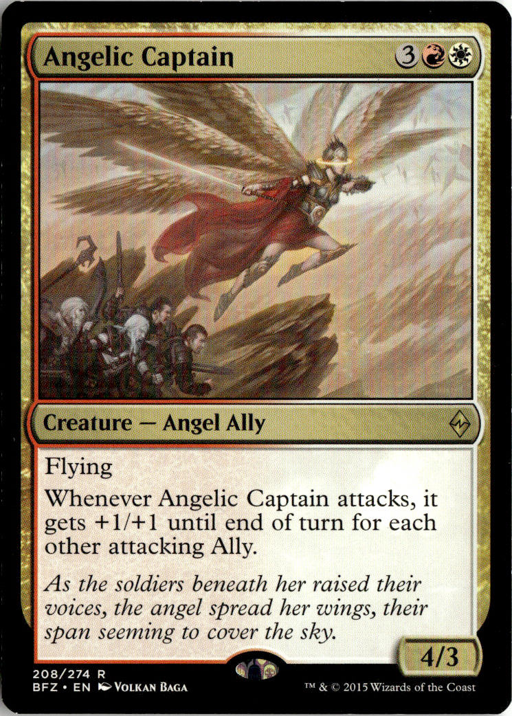 Angelic Captain - Battle for Zendikar #208 - Near Mint - Normal