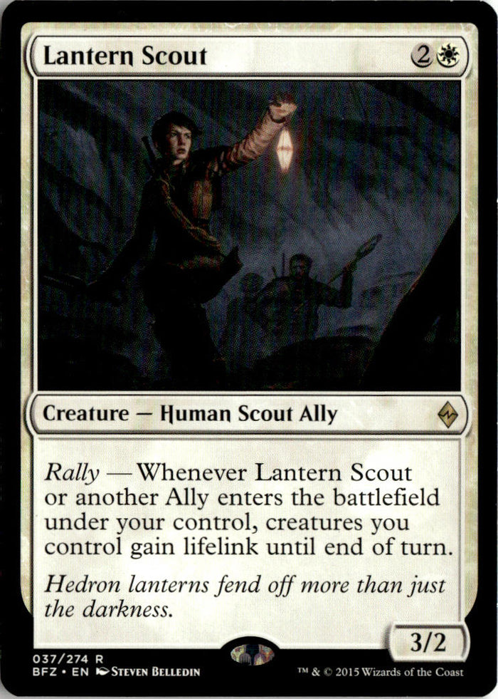 Lantern Scout - Battle for Zendikar #37 - Near Mint - Normal