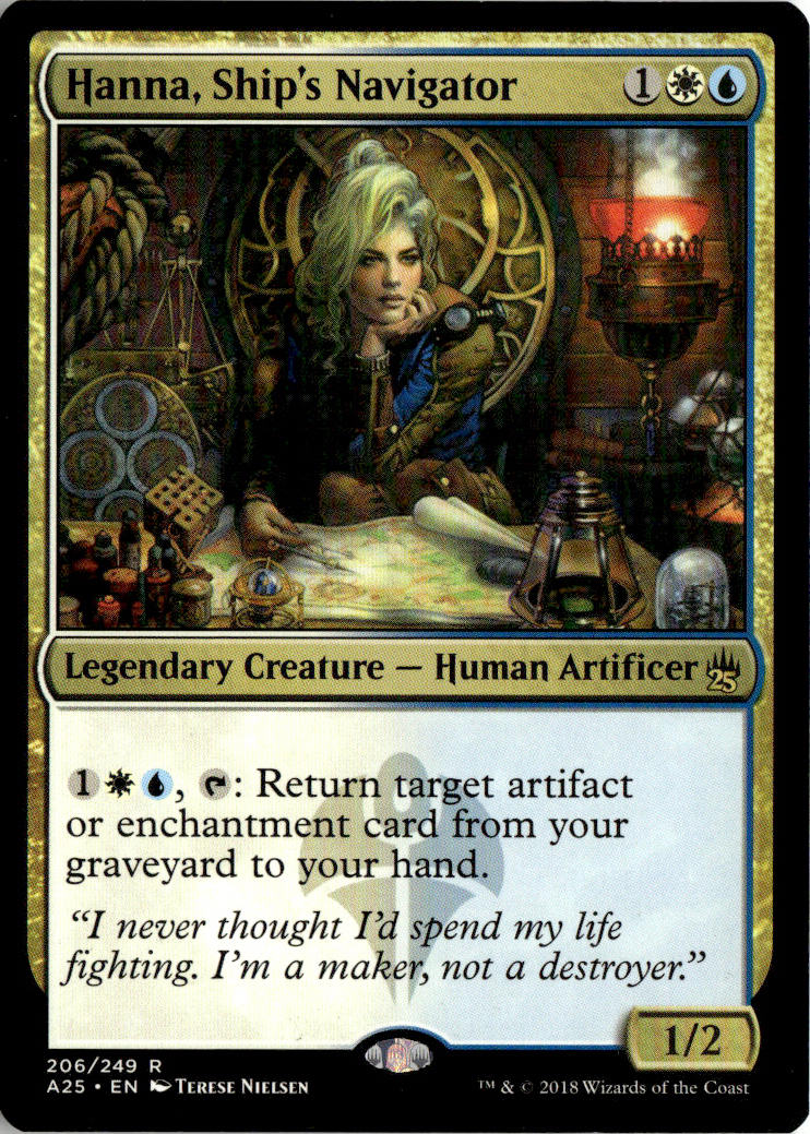 Hanna, Ship's Navigator - Masters 25 #206 - Near Mint - Normal
