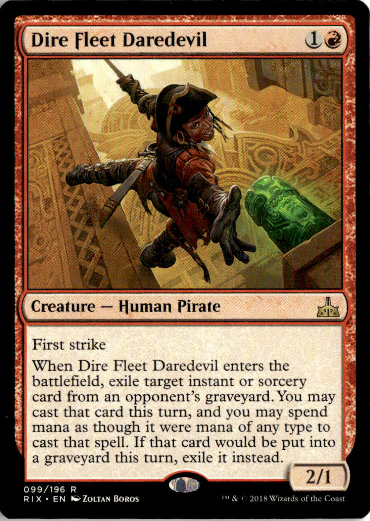 Dire Fleet Daredevil - Rivals of Ixalan #99 - Near Mint - Normal
