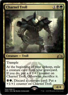 Charnel Troll - Guilds of Ravnica #160 - Near Mint - Normal