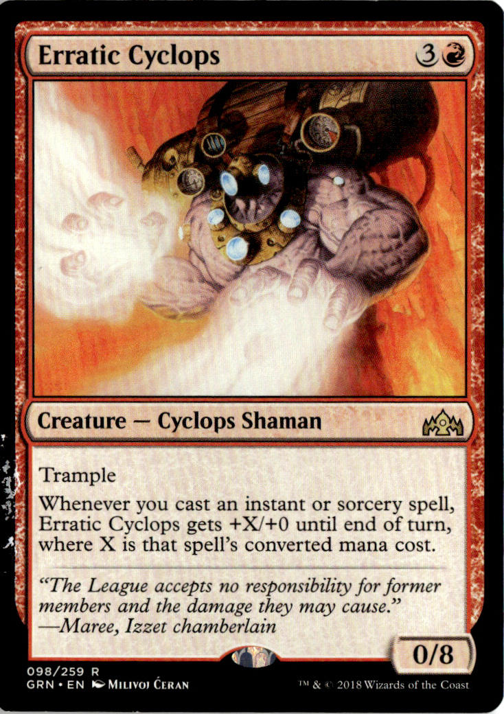 Erratic Cyclops - Guilds of Ravnica #98 - Near Mint - Normal
