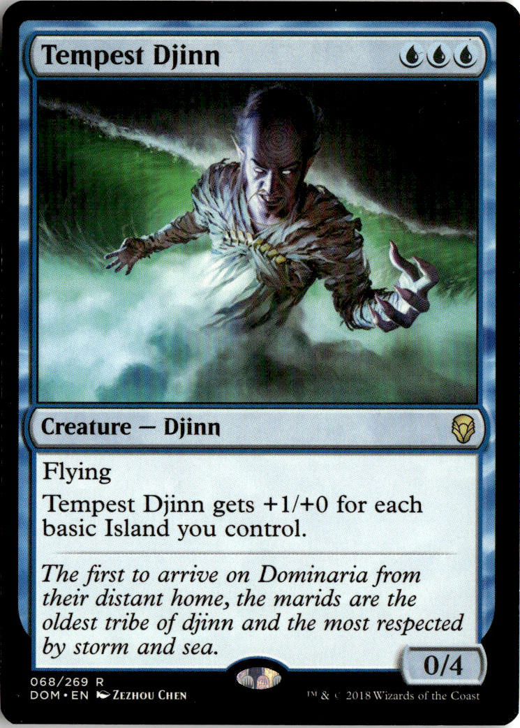 Tempest Djinn - Dominaria #68 - Near Mint - Normal