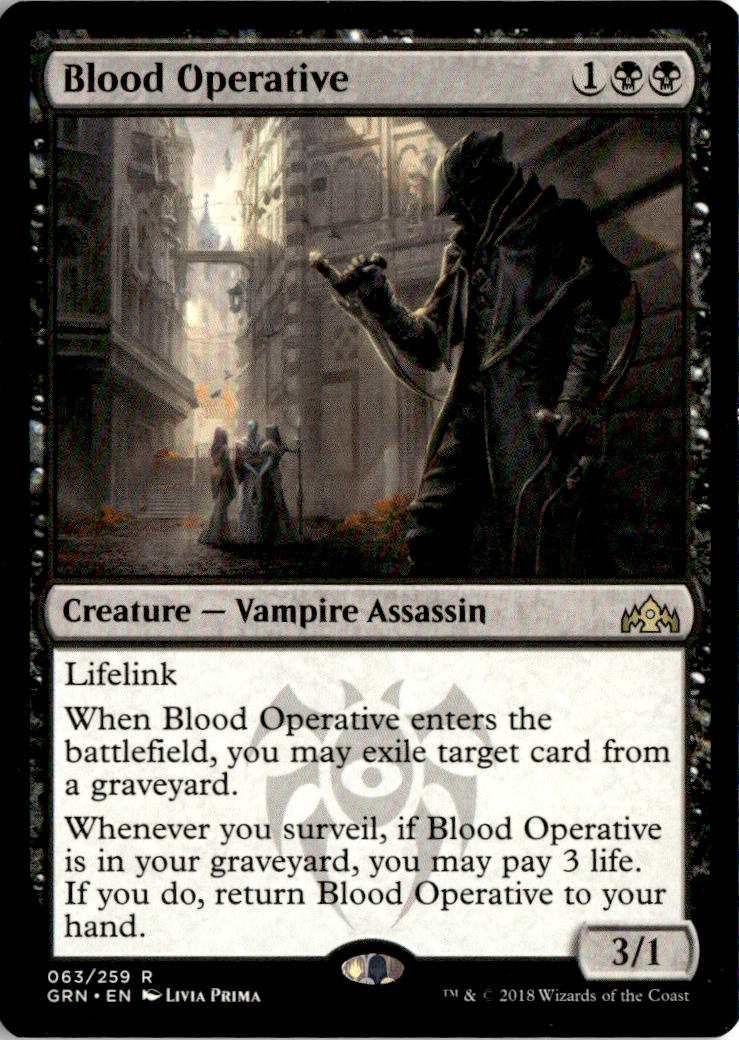 Blood Operative - Guilds of Ravnica #63 - Near Mint - Normal
