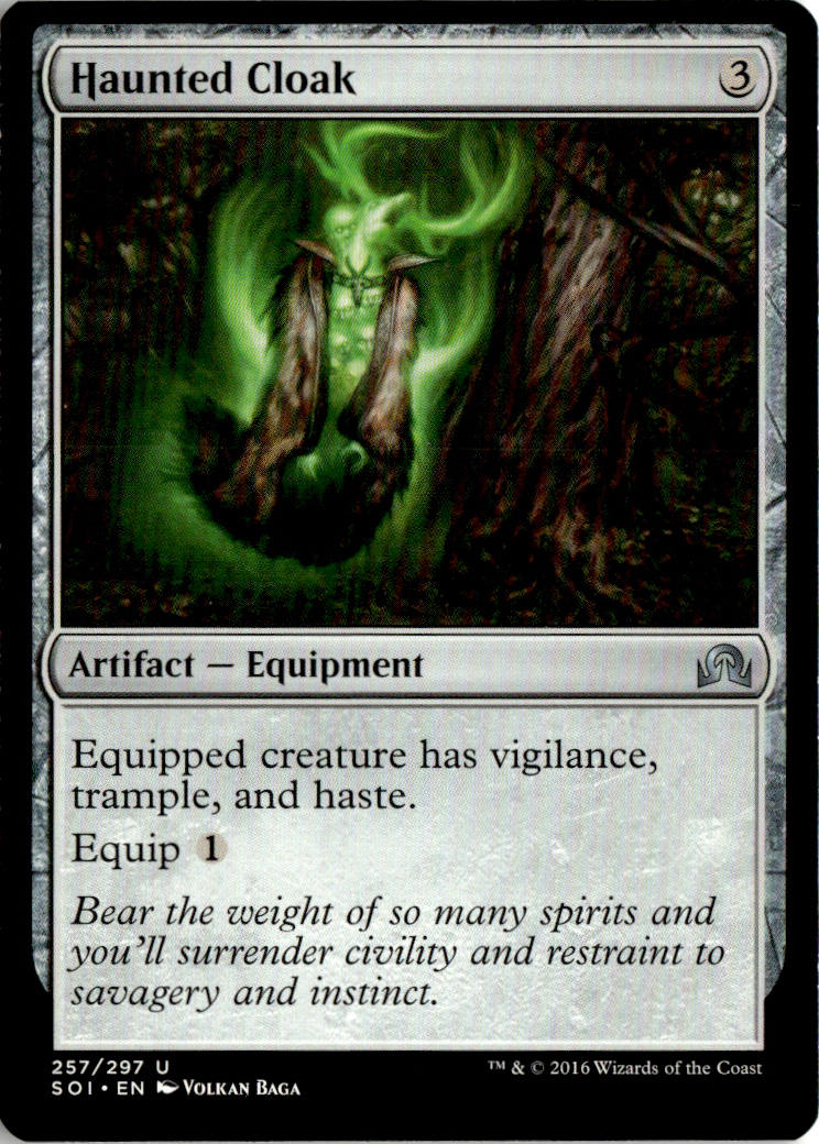 Haunted Cloak - Shadows over Innistrad #257 - Near Mint - Normal
