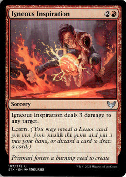Igneous Inspiration - Strixhaven: School of Mages #107 - Near Mint - Normal