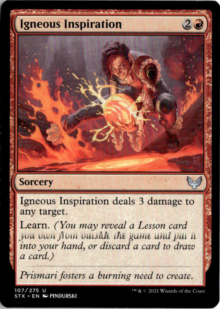 Igneous Inspiration - Strixhaven: School of Mages #107 - Near Mint - Normal