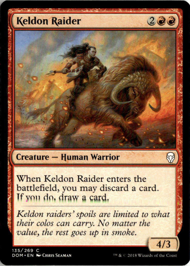 Keldon Raider - Dominaria #135 - Near Mint - Normal