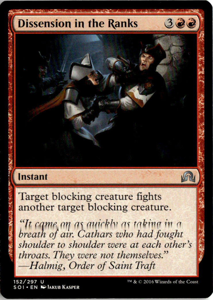 Dissension in the Ranks - Shadows over Innistrad #152 - Near Mint - Normal