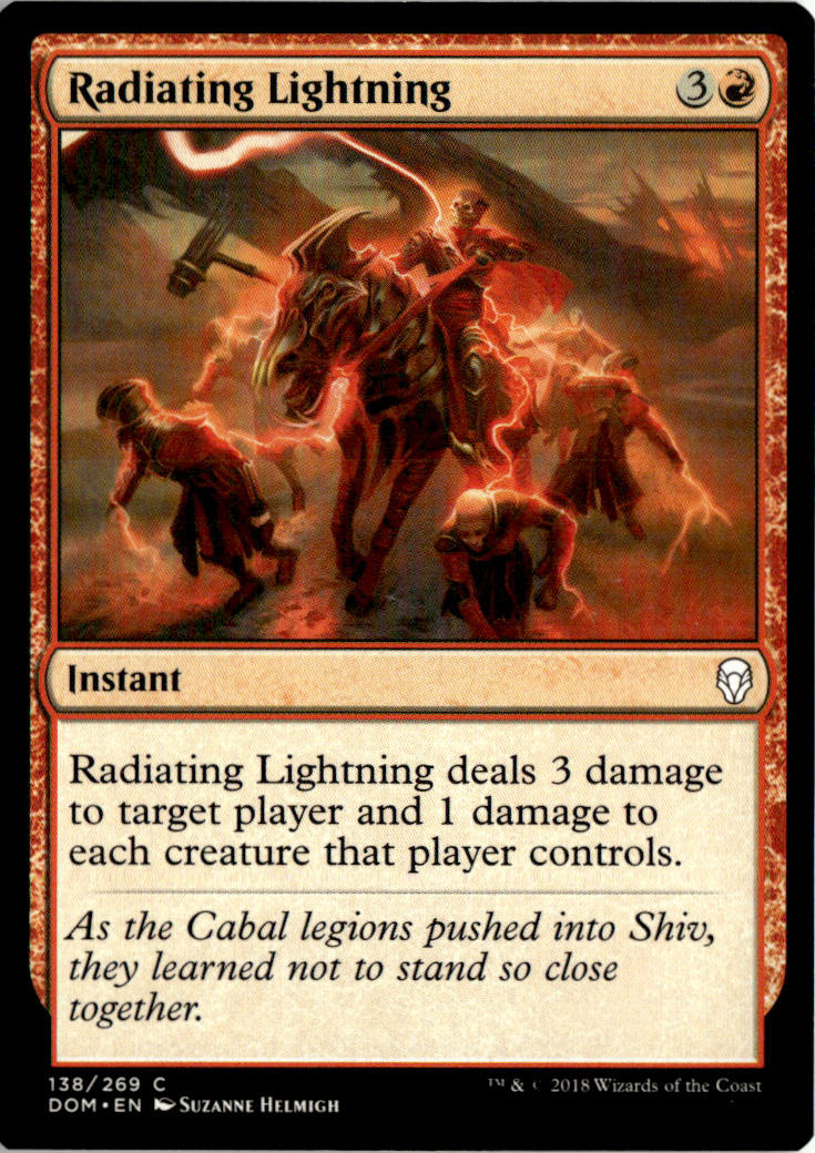 Radiating Lightning - Dominaria #138 - Near Mint - Normal