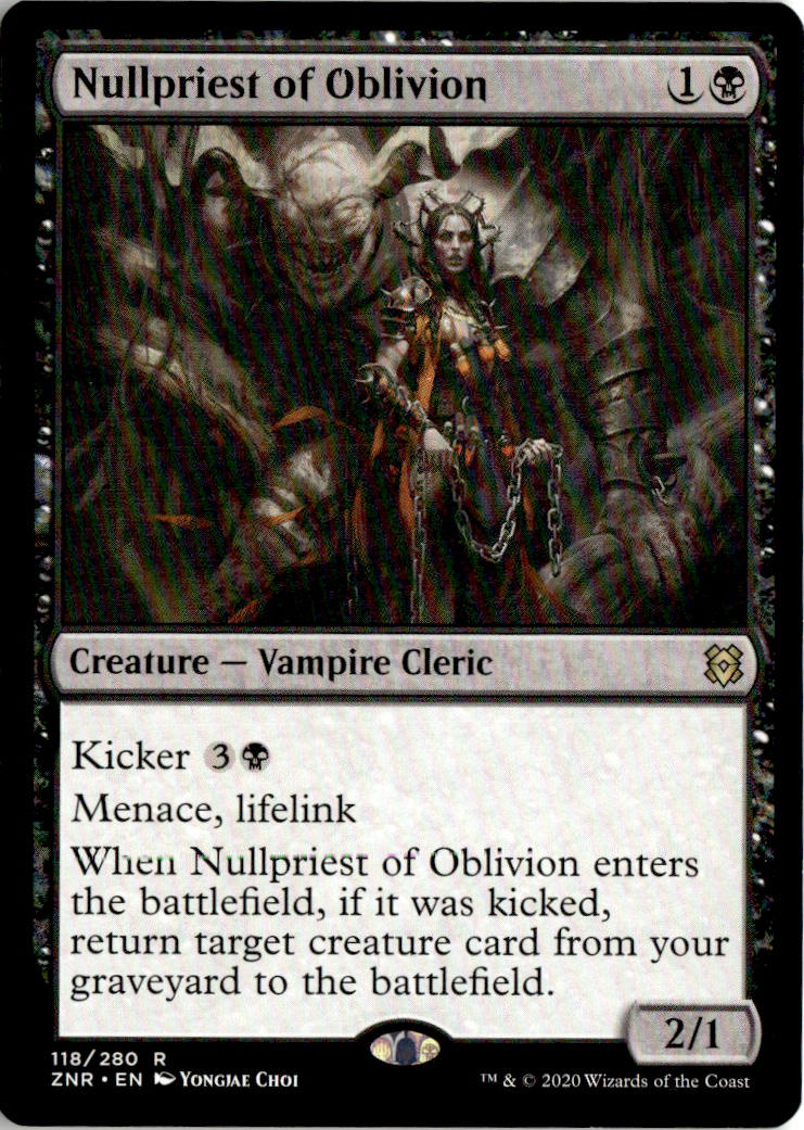 Nullpriest of Oblivion - Zendikar Rising #118 - Near Mint - Normal