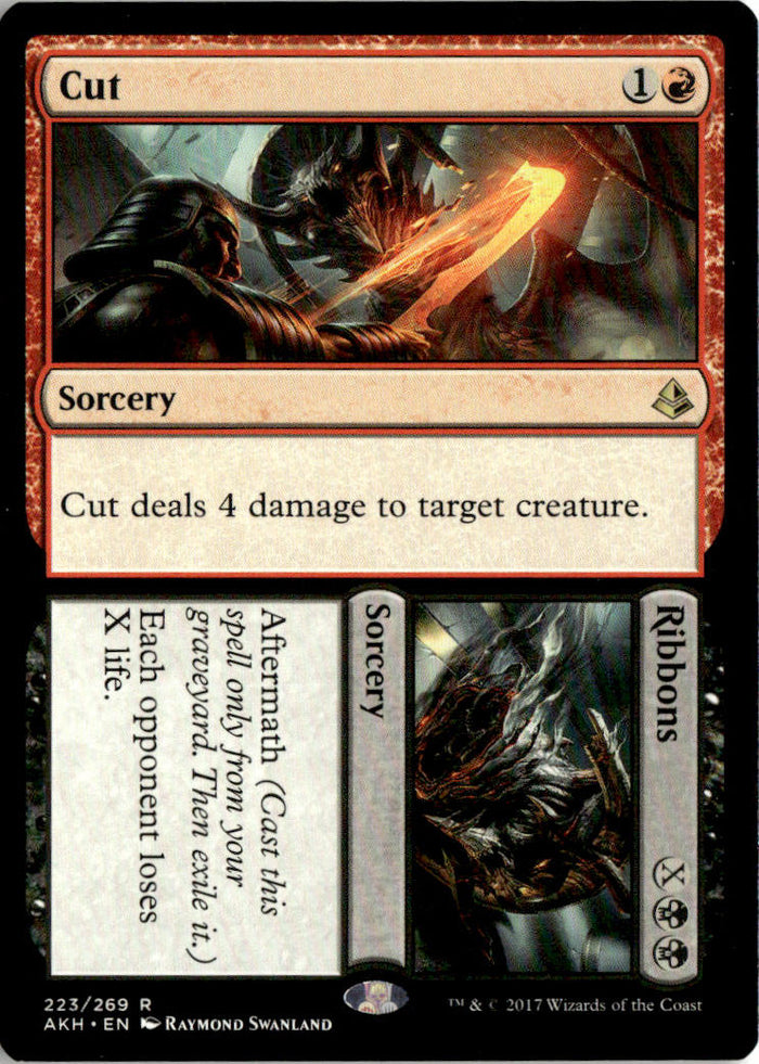 Cut // Ribbons - Amonkhet #223 - Near Mint - Normal