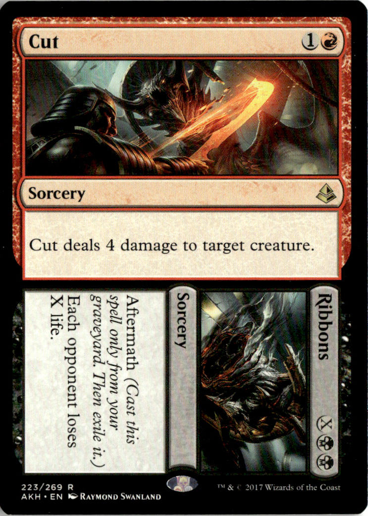 Cut // Ribbons - Amonkhet #223 - Near Mint - Normal