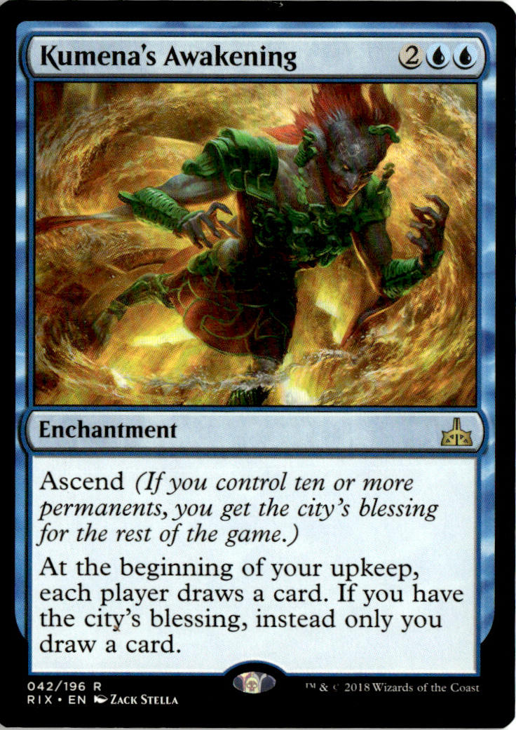 Kumena's Awakening - Rivals of Ixalan #42 - Near Mint - Normal