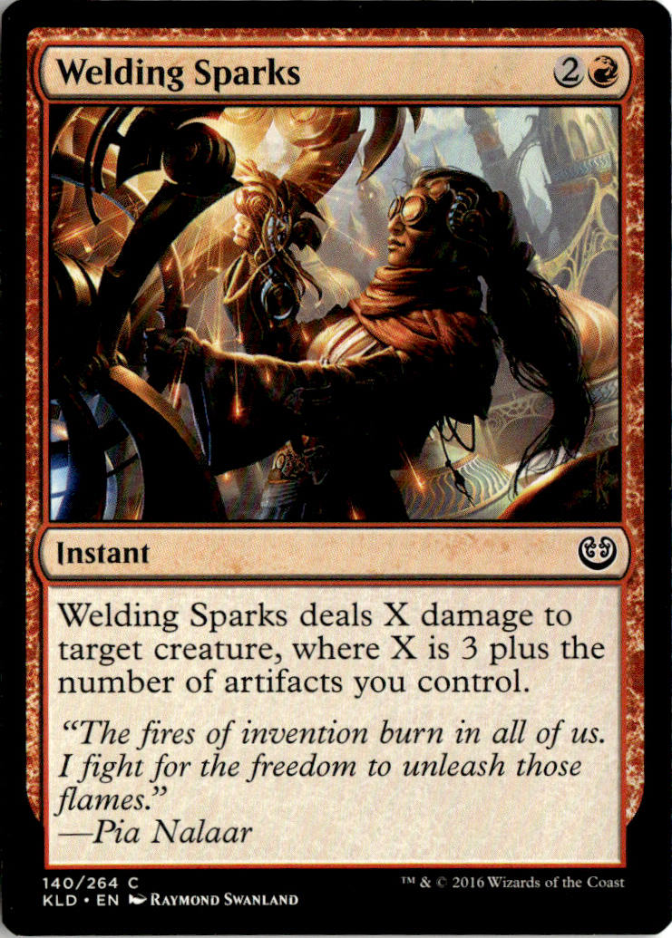 Welding Sparks - Kaladesh #140 - Near Mint - Normal