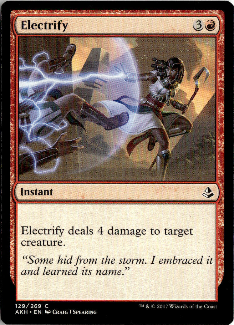 Electrify - Amonkhet #129 - Near Mint - Normal