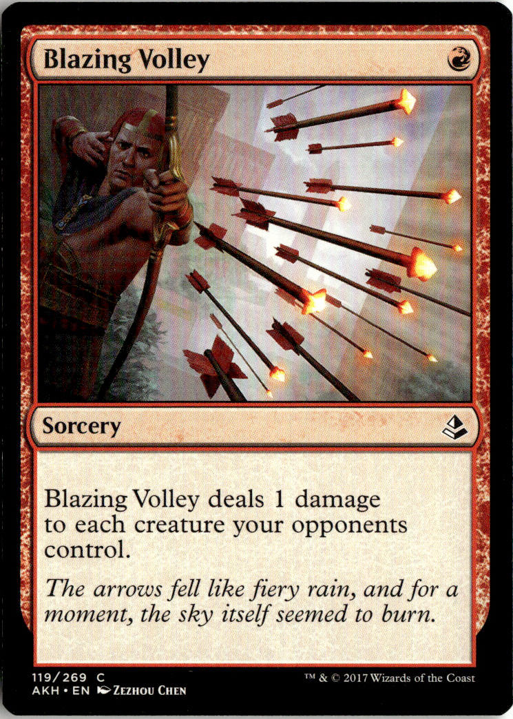 Blazing Volley - Amonkhet #119 - Near Mint - Normal