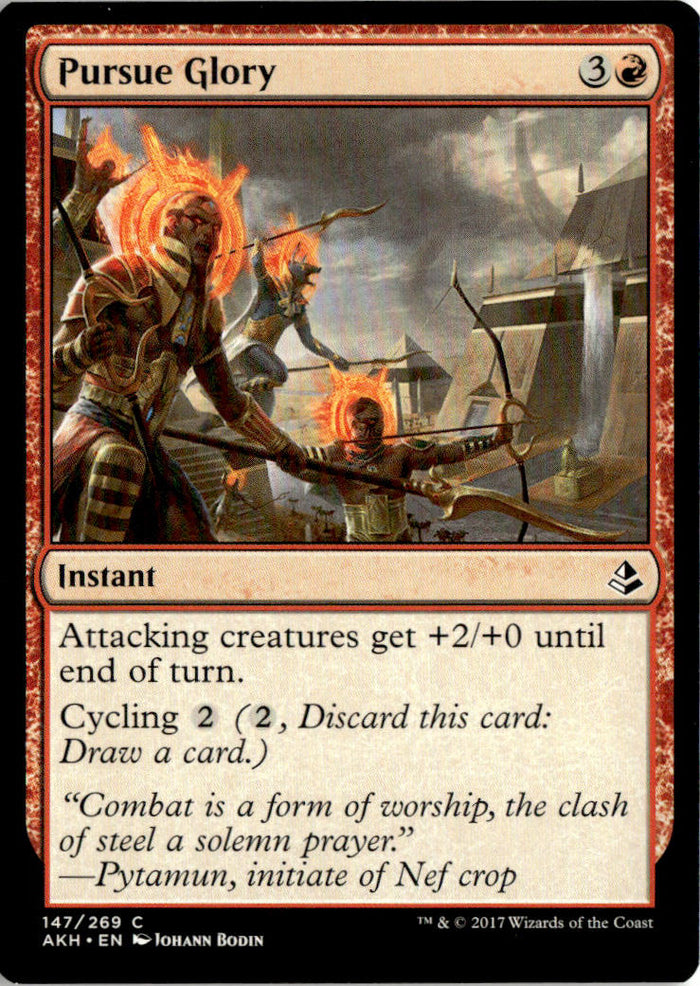 Pursue Glory - Amonkhet #147 - Near Mint - Normal