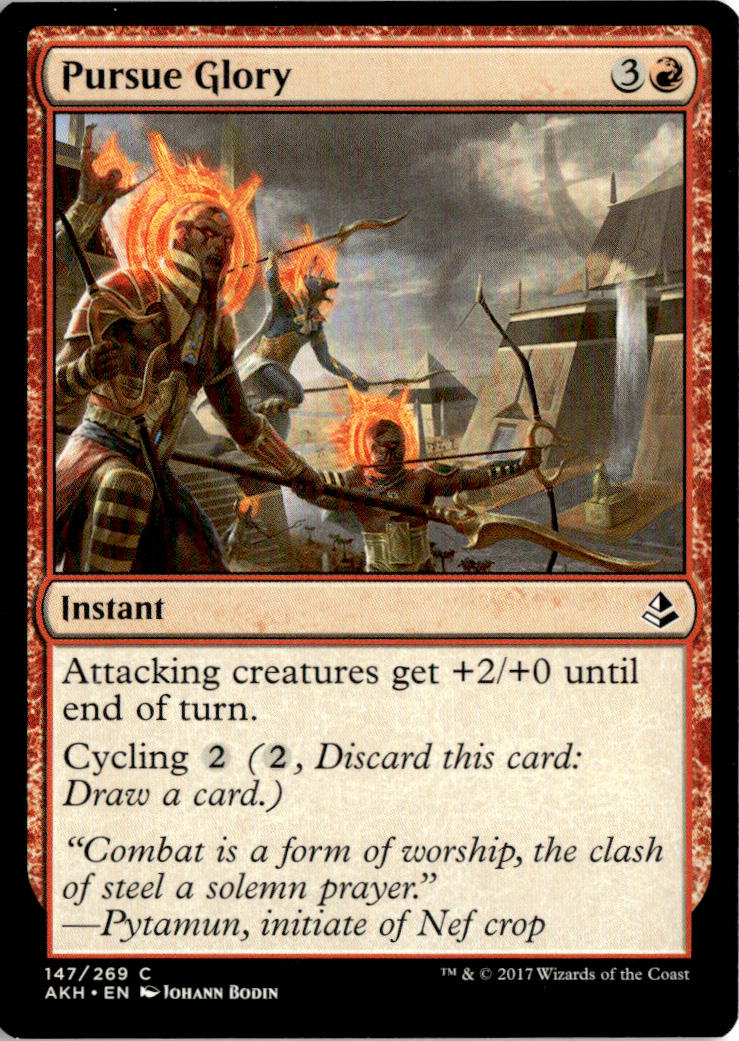 Pursue Glory - Amonkhet #147 - Near Mint - Normal