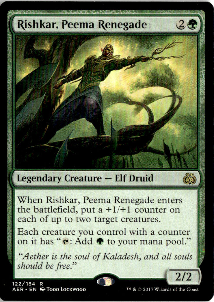 Rishkar, Peema Renegade - Aether Revolt #122 - Near Mint - Normal