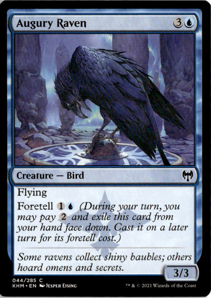 Augury Raven - Kaldheim #44 - Near Mint - Normal