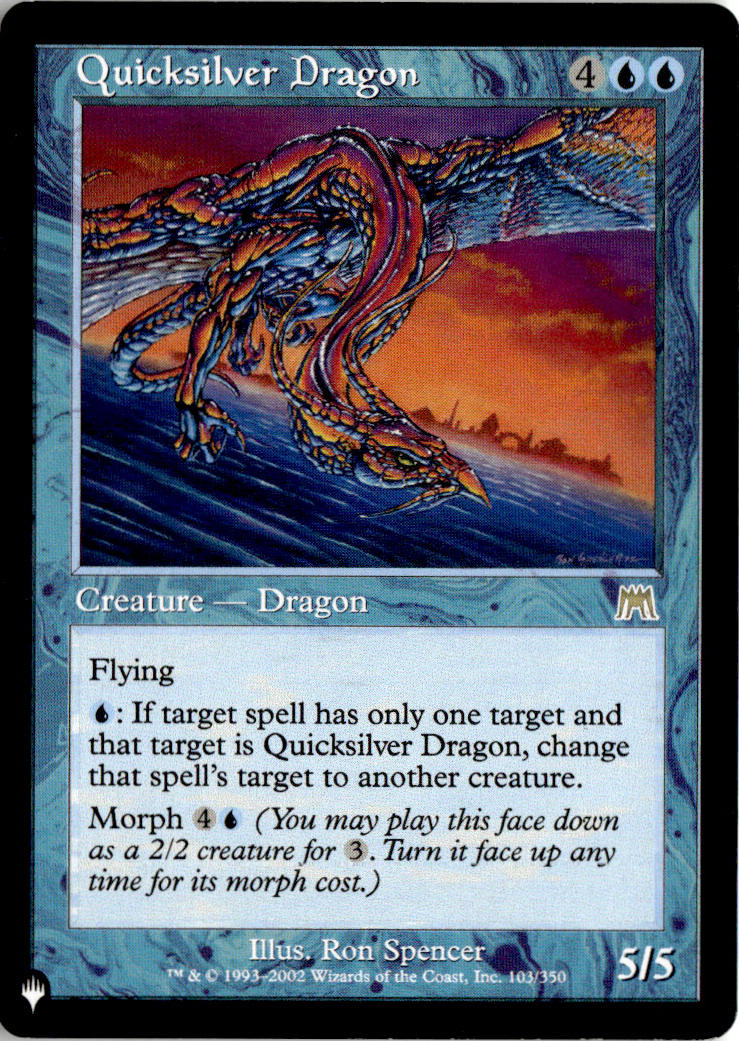 Quicksilver Dragon - Onslaught #103 - Near Mint - Normal