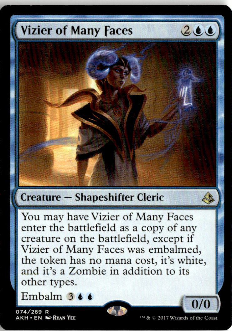 Vizier of Many Faces - Amonkhet #74 - Near Mint - Normal