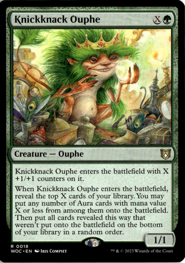 Knickknack Ouphe - Wilds of Eldraine Commander #18 - Near Mint - Normal