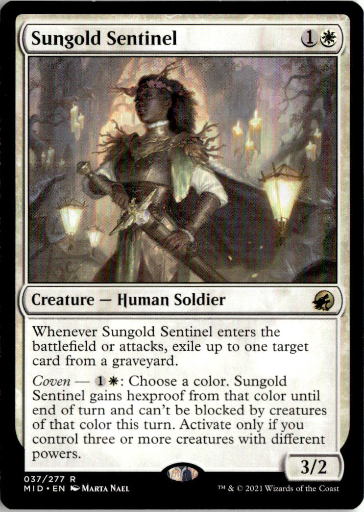 Sungold Sentinel - Innistrad: Midnight Hunt #37 - Near Mint - Normal