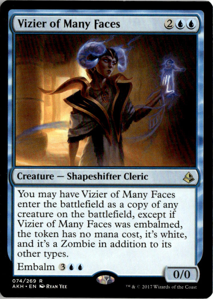 Vizier of Many Faces - Amonkhet #74 - Near Mint - Normal