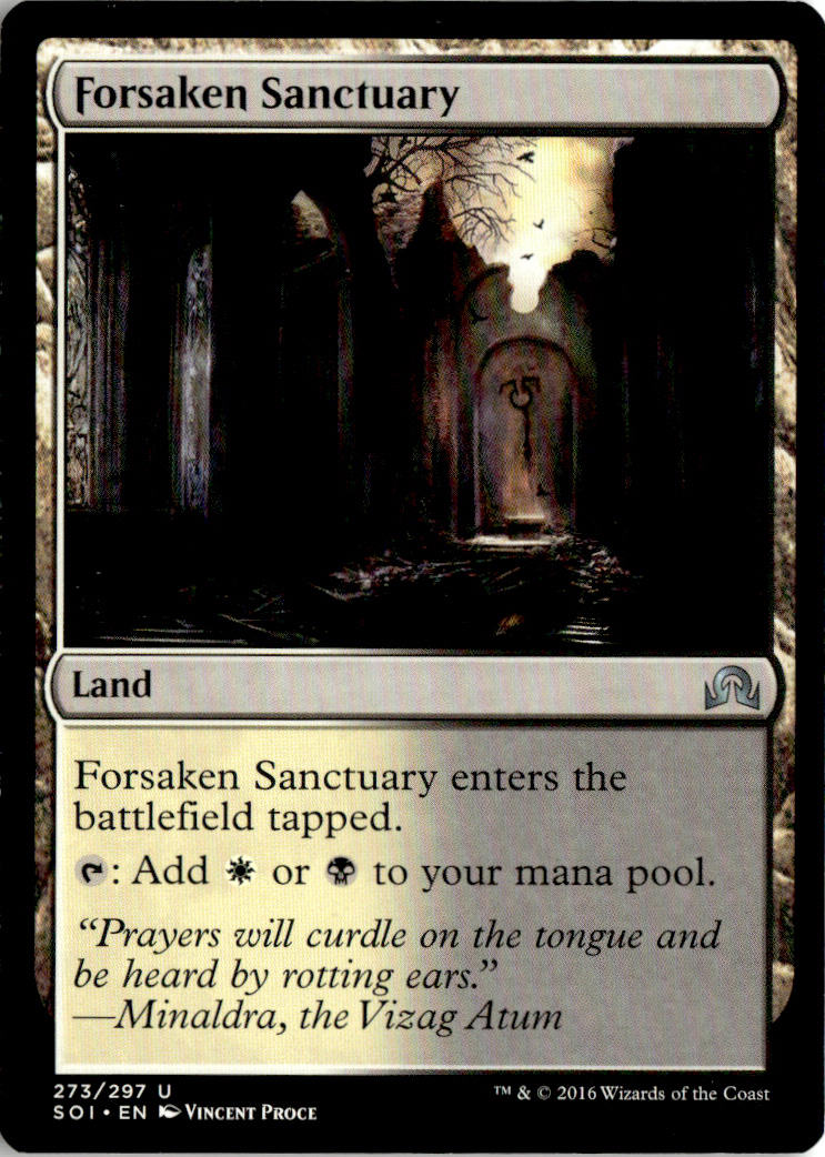 Forsaken Sanctuary - Shadows over Innistrad #273 - Near Mint - Normal