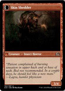 Skin Invasion // Skin Shedder - Shadows over Innistrad #182 - Near Mint - Normal