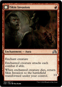 Skin Invasion // Skin Shedder - Shadows over Innistrad #182 - Near Mint - Normal
