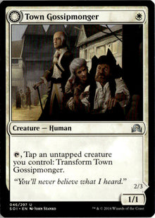 Town Gossipmonger // Incited Rabble - Shadows over Innistrad #46 - Near Mint - Normal