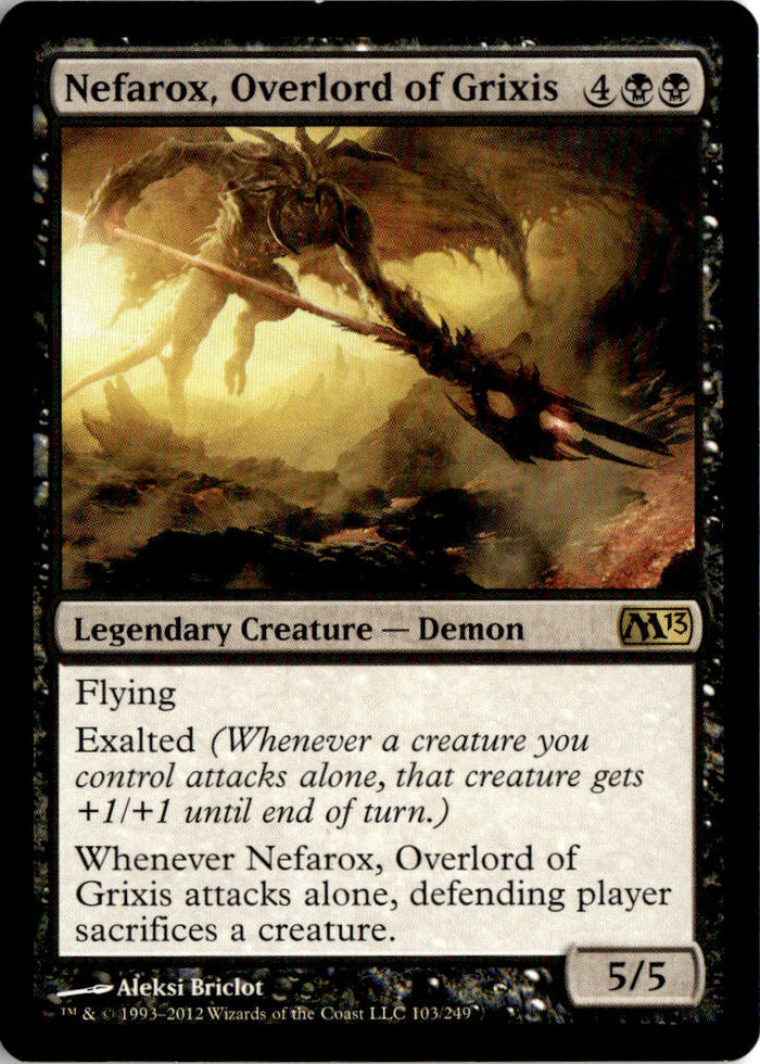 Nefarox, Overlord of Grixis - Magic 2013 #103 - Near Mint - Normal