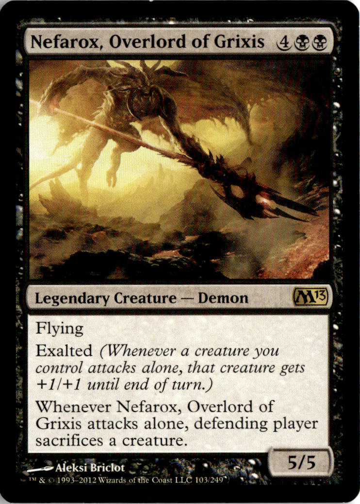Nefarox, Overlord of Grixis - Magic 2013 #103 - Near Mint - Normal
