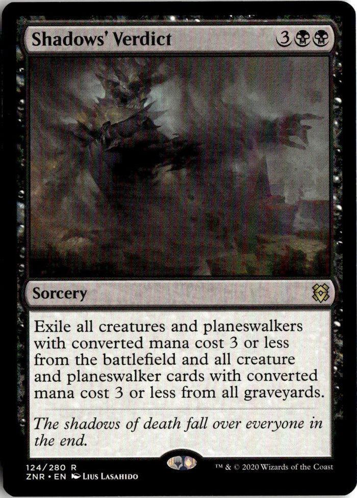 Shadows' Verdict - Zendikar Rising #124 - Near Mint - Normal