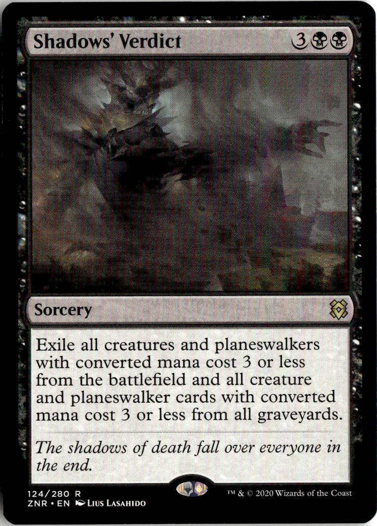 Shadows' Verdict - Zendikar Rising #124 - Near Mint - Normal