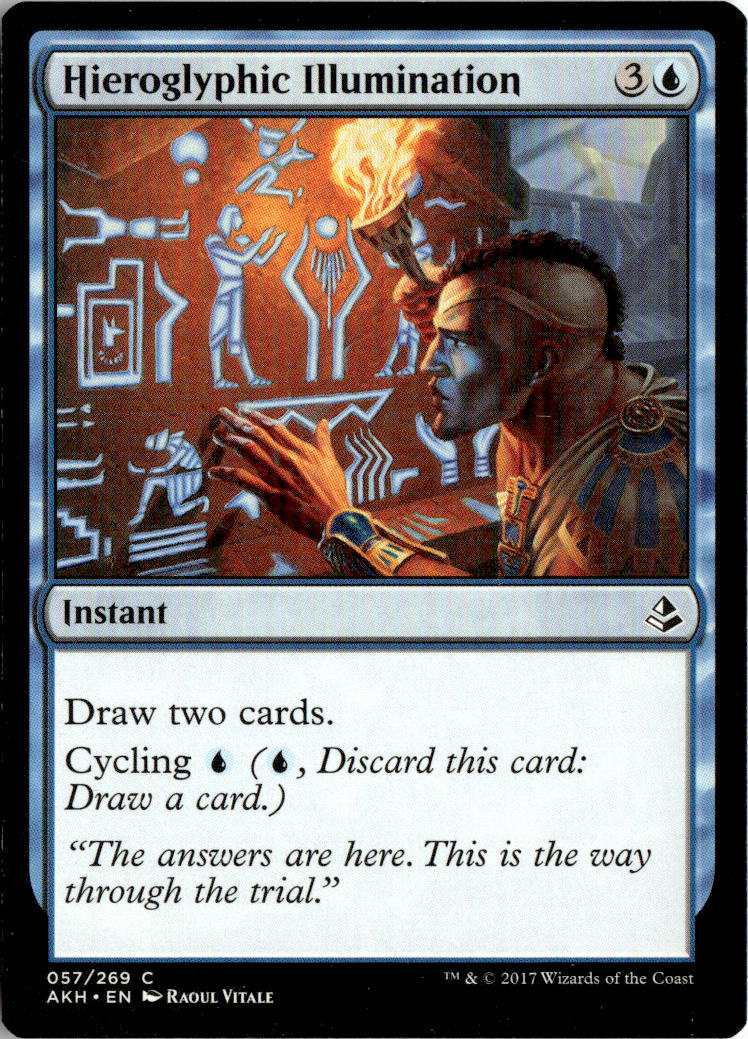 Hieroglyphic Illumination - Amonkhet #57 - Near Mint - Normal