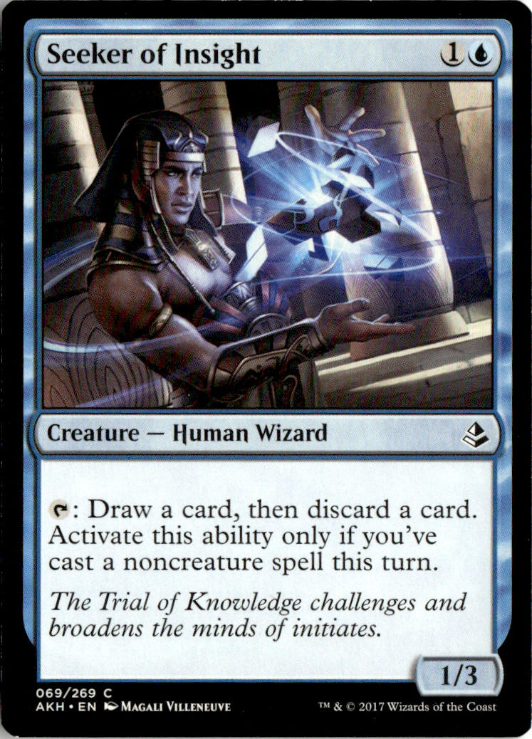 Seeker of Insight - Amonkhet #69 - Near Mint - Normal