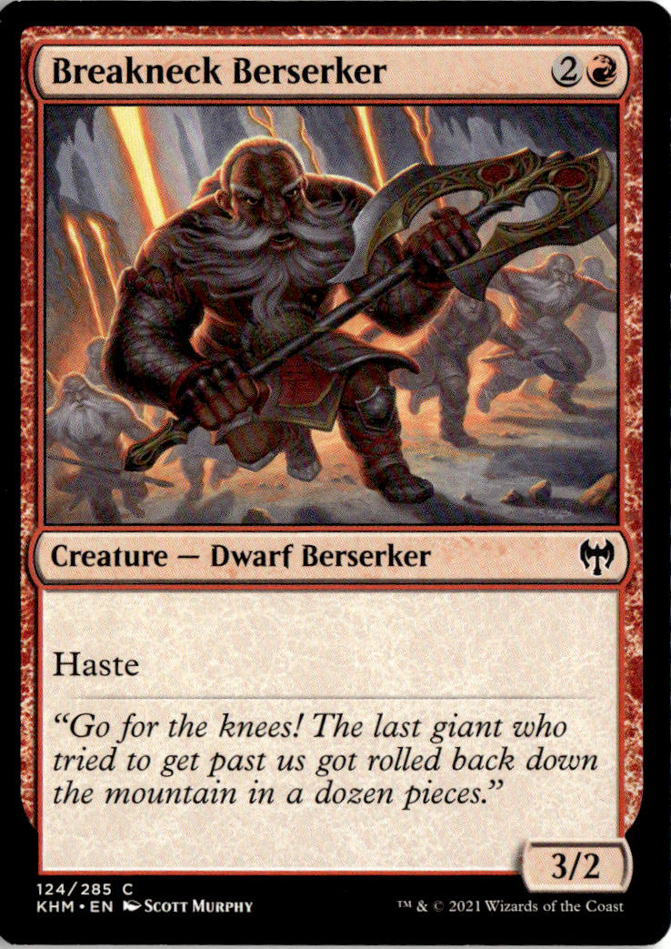 Breakneck Berserker - Kaldheim #124 - Near Mint - Normal