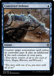 Concerted Defense - Zendikar Rising #52 - Near Mint - Normal