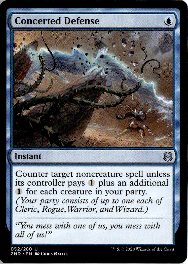 Concerted Defense - Zendikar Rising #52 - Near Mint - Normal