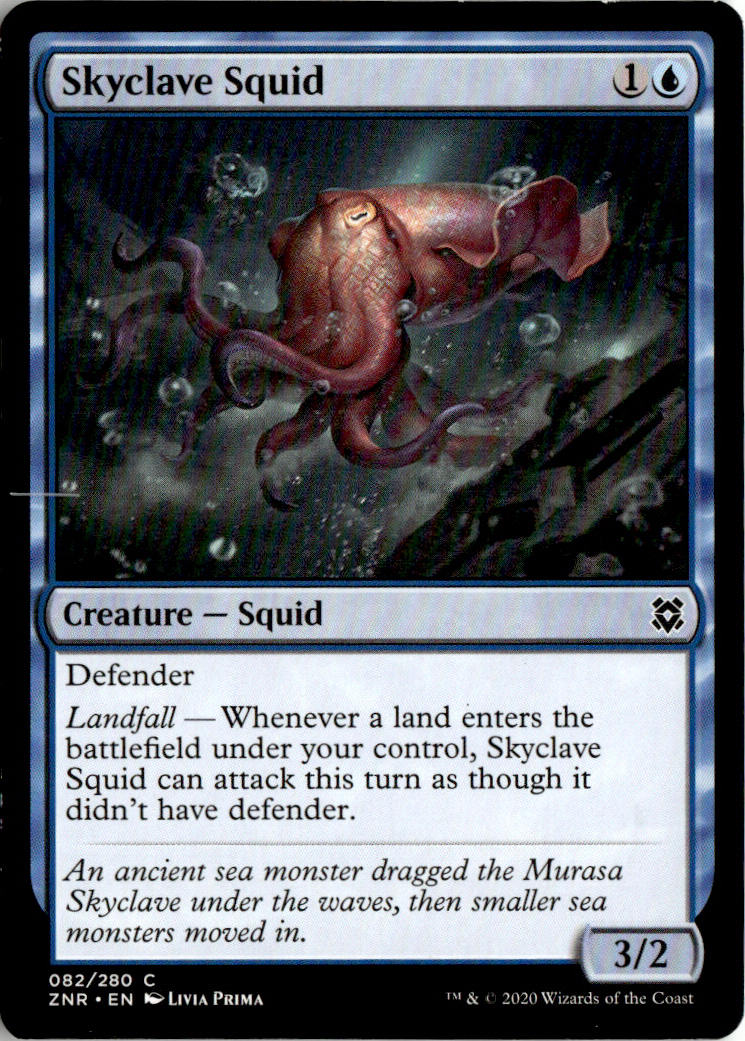 Skyclave Squid - Zendikar Rising #82 - Near Mint - Normal