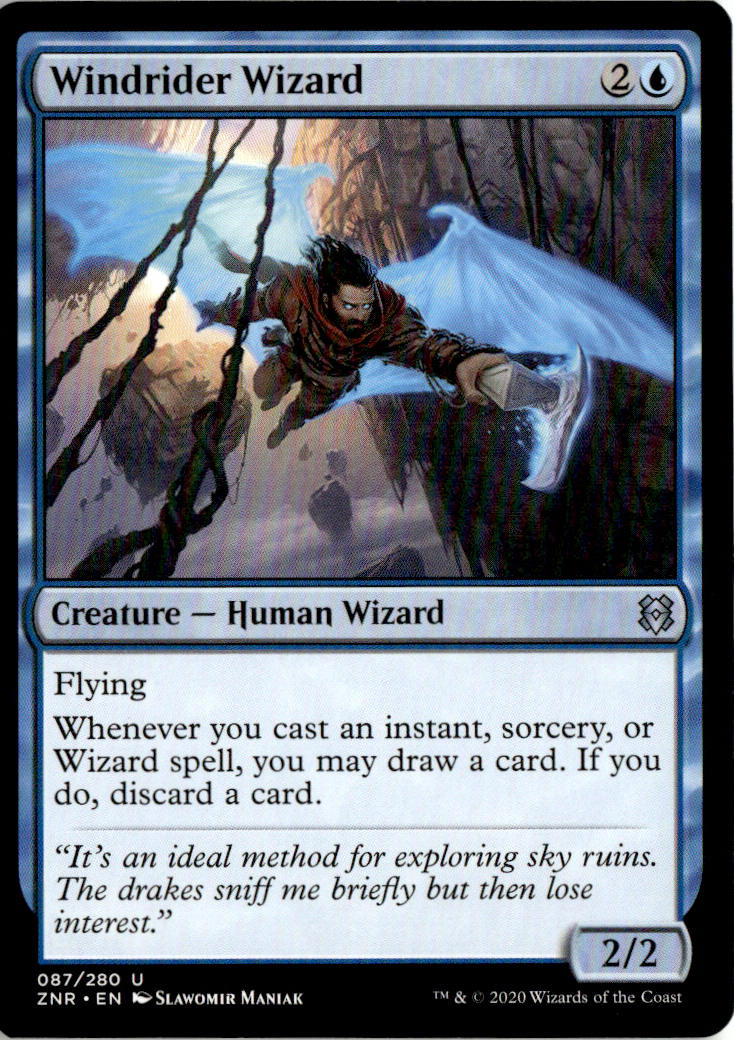 Windrider Wizard - Zendikar Rising #87 - Near Mint - Normal